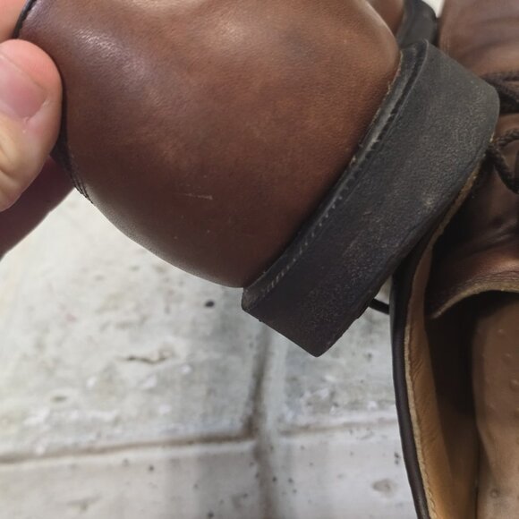 Vintage Used Nike Golf Shoes Leather Brown Mens Size 8.5 - Picture 13 of 13